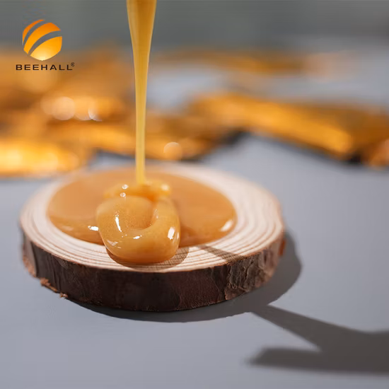Beehall Básico Muestra Personalización Orgánica EOS Nop Pure Natural Bulk Royal Jelly con GMP Factory