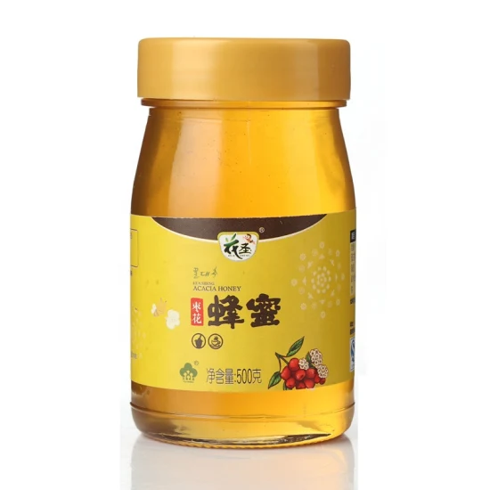 Miel pura 100% natural hecha en China en botella de miel Calidad superior para una venta al por mayor saludable